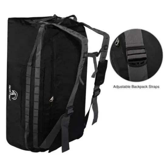 140L Foldable Duffle Bag with Wheels, Large Travel Duffel Bag image {6}