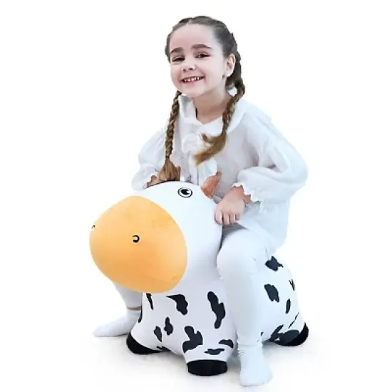iPlay, iLearn Bouncy Pals Hopping Animal - Bouncy Dairy Cow image {1}