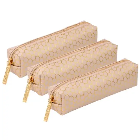 Pukka Pads Pencil Case, Haze, Taupe, Pack of 3 image {7}