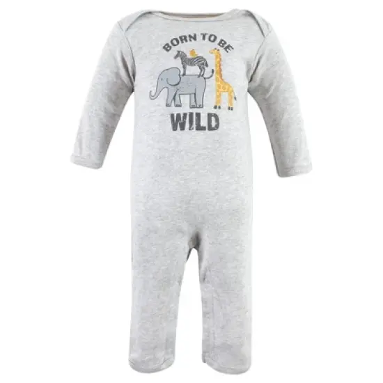 Hudson Baby Unisex Baby Cotton Coveralls, Little Monkey image {2}