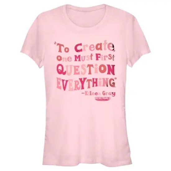 Junior's Rebel Girls Eileen Gray Quote T-Shirt image {3}