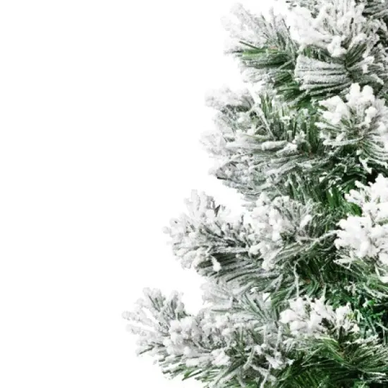 Northlight Full Flocked Angel Pine Artificial Mini Christmas Tree - 24" - Unlit image {3}