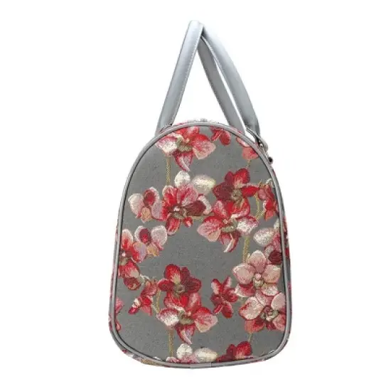 Signare USA Orchid Grey and Pink Travel Bag image {7}