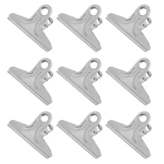 Unique Bargains Spring Loaded Stationery Document File Ticket Binder Clips 10 Pcs 2.8 Inch Width image {3}
