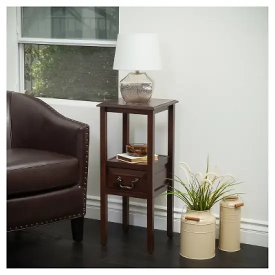 Rivera Acacia Wood Accent Table - Christopher Knight Home image {1}