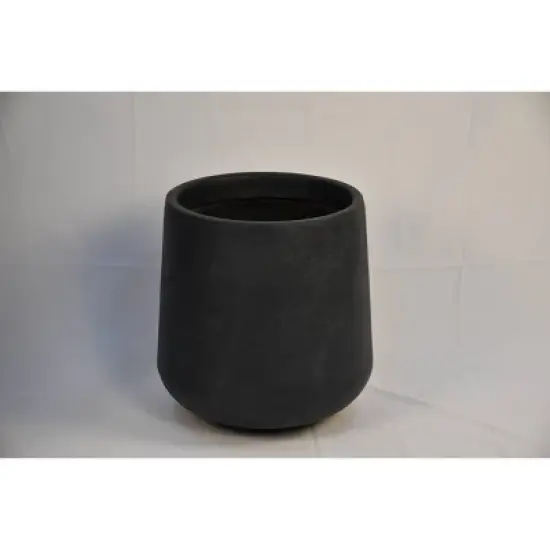 17.3" Tall Lightweight Concrete Modern Outdoor/Indoor Planter Charcoal - Rosemead Home & Garden, Inc. image {1}
