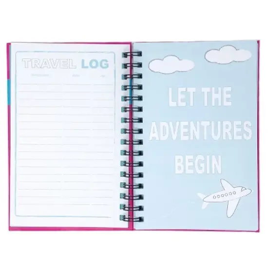Travel Journal for Kids 8.5"x5.5" Pink - Kahootie Co image {3}