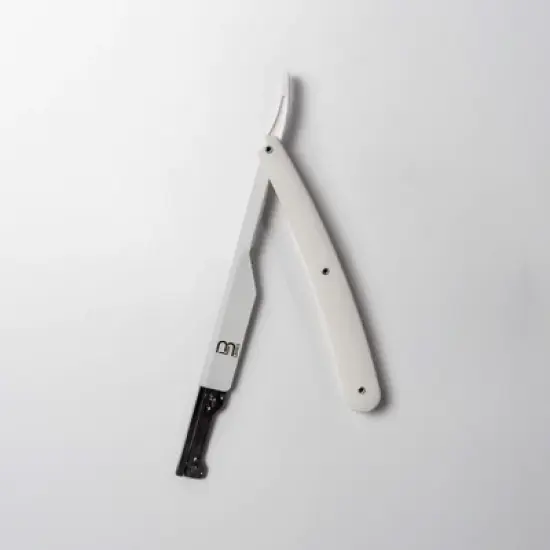 L3 Straight Razor Holder - Excellent Grip and Control - Precision Shaving Control - Level Three Straight Razor Holder (White) image {2}