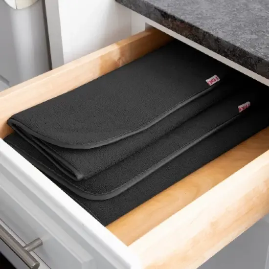 T-fal Microfiber Dish Drying Mat Reverses to Mesh 2 Piece Set image {6}