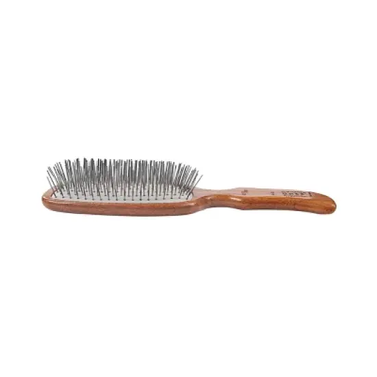 Bass Pet Brushes Style & Detangle Pet Brush with 100% Premium Alloy Pin Pure Bamboo Handle Semi "S" Style image {4}