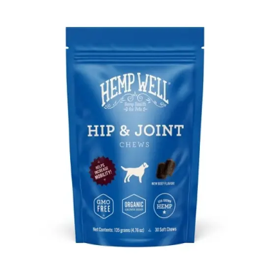 Hemp Well Hip & Joint Dog Soft Chews for Comfort and Mobility image {5}