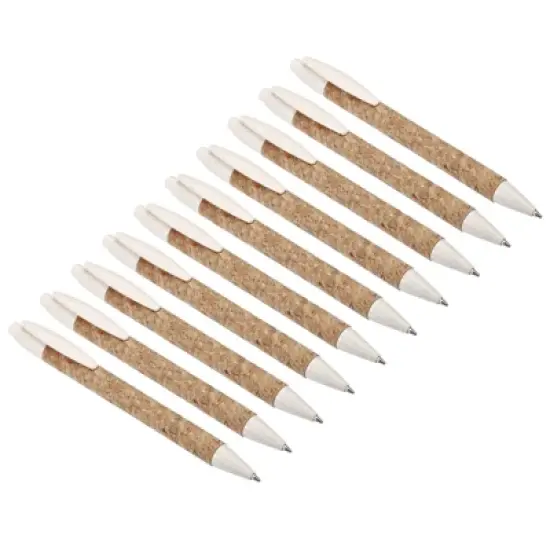Unique Bargains Paper Plastic Cork Medium Point Ballpoint Pens 10 Pcs image {8}