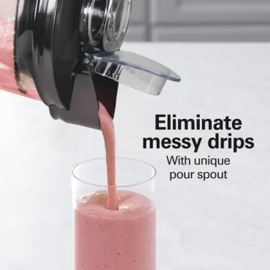 Hamilton Beach 3 in 1 Blend & Juice Glass 5-Speed Blender System Black 53524: Juicer, Smoothie Maker, Dishwasher Safe image {6}