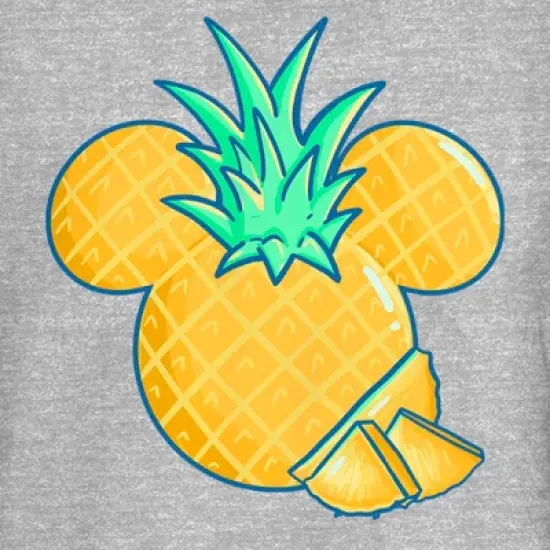 Junior's Mickey & Friends Pineapple Logo T-Shirt image {1}