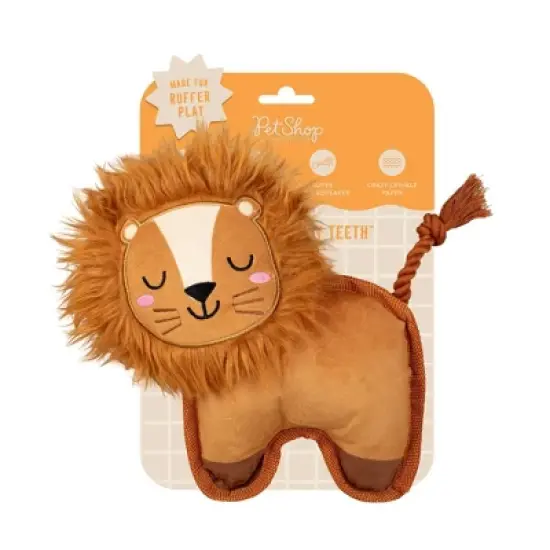 PetShop by Fringe Studio Lion Durable Dog Plush Toy image {1}