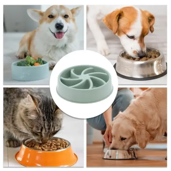 Unique Bargains Lightweight Windmill Shape Dog Water Bowl 1 Pc image {3}