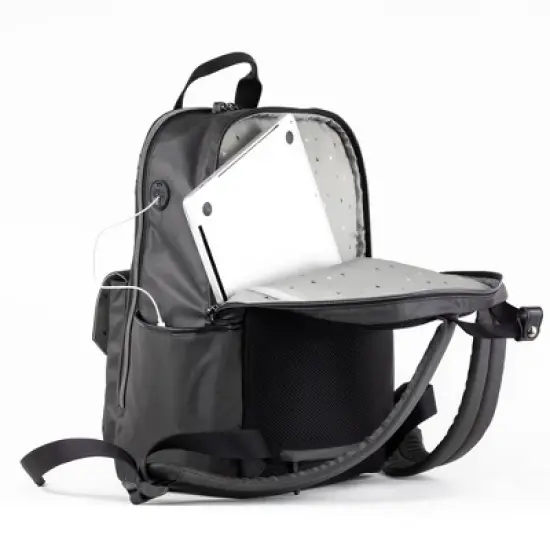 TWELVElittle Unisex Courage Diaper Bag - Charcoal image {4}