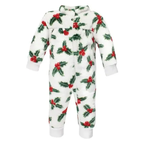 Hudson Baby Infant Girls Plush Jumpsuits, Holly image {2}
