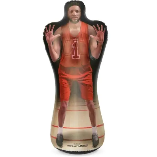 GoSports Inflataman Basketball Defender Training Aid - Weighted Defensive Dummy for Shooting, Dribbling and Driving Drills - Black image {6}