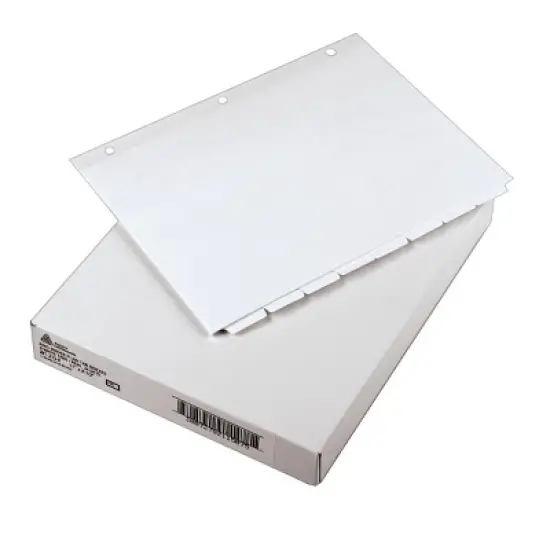 Avery Plain Tab Write & Erase Dividers, 8-Tab, White, 24 Sets (11507) image {6}