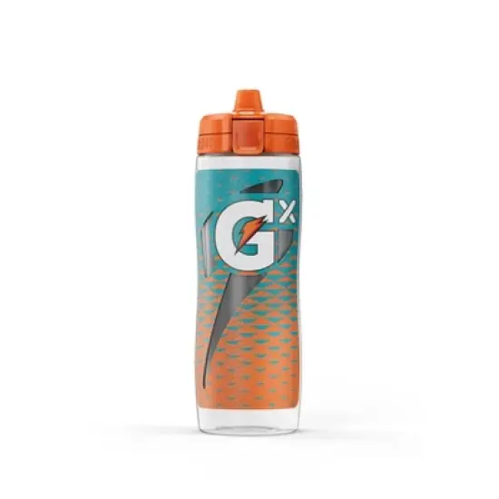NFL Miami Dolphins Gatorade Gx Plastic Water Bottle - 30oz: Portable Aqua Blue Drinkware image {1}