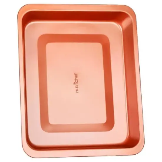 NutriChef 15-inch Roasting Pan, Non-Stick Coated Layer Surface image {1}