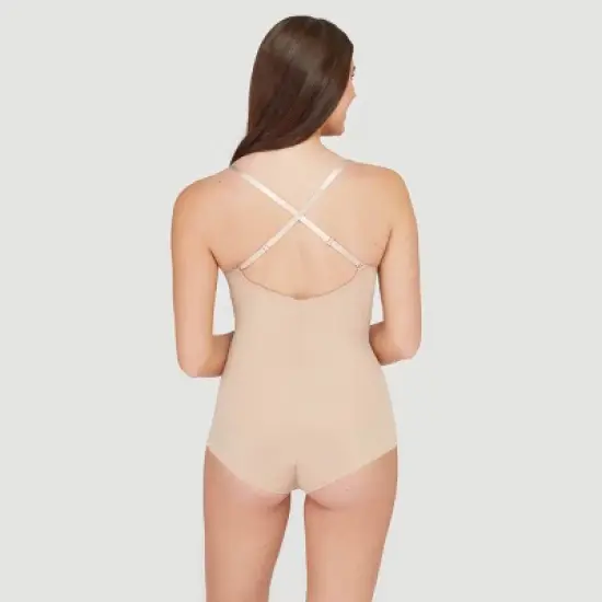 ASSETS by SPANX Women's Flawless Finish Shaping Micro Low Back Cupped Bodysuit Shapewear image {5}