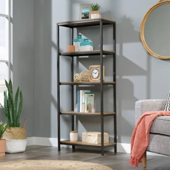 57" North Avenue 4 Shelf Vertical Bookcase - Sauder image {1}