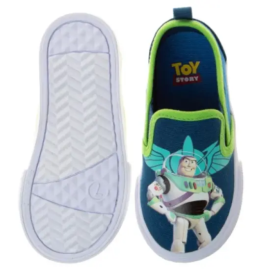 Mickey Mouse Kids Casual No Lace Shoes - Low top Canvas Slip-on Tennis Boys Sneakers - Disney Character sneaker shoe (Size 5-12 Toddler - Little Kid) image {8}