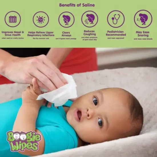 Boogie Wipes Saline Nose Wipes Fresh Scent - 30ct image {4}