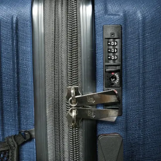 Olympia USA Sidewinder Hardside Medium Checked Spinner Suitcase image {4}