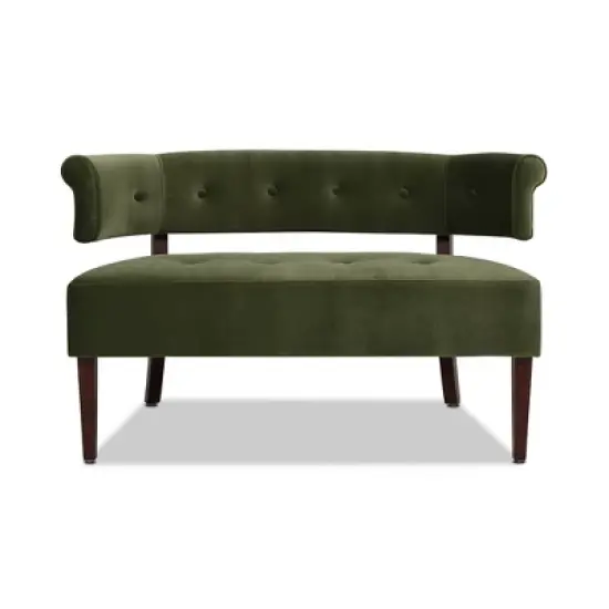 Jennifer Taylor Home Jared Roll Arm Tufted Bench Settee image {12}