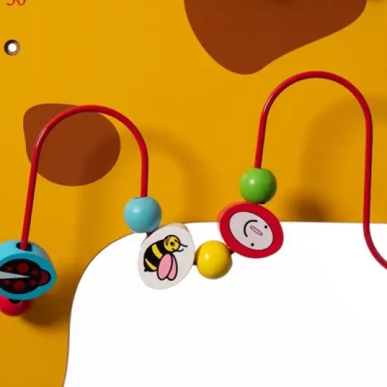 ShpilMaster Wooden Giraffe Sensory Wall Game, Activity Toy Growth Chart for Playroom, Nursery, Preschool, and Doctors' Office image {11}