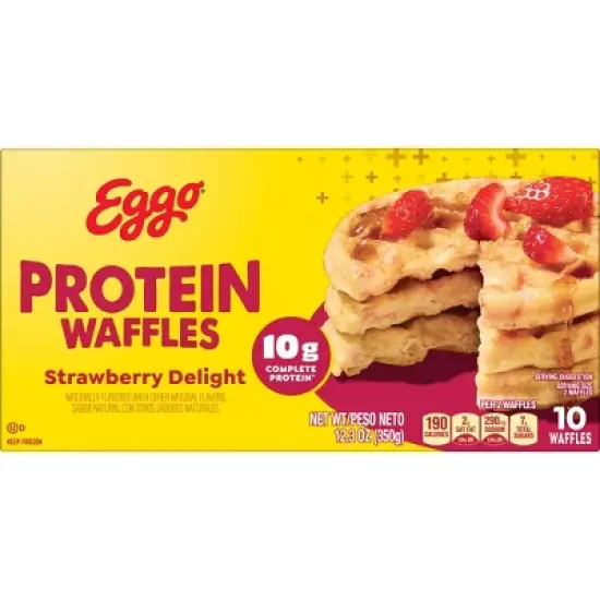 Eggo Frozen Protein Strawberry Delight Waffles - 12.3oz/10ct image {9}