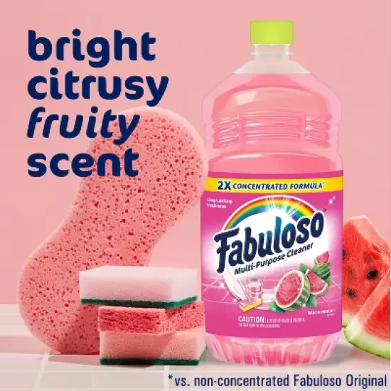 Fabuloso Watermelon Multi-Purpose Cleaner 2X Concentrated Formula Floor Cleaner - 56 oz image {2}