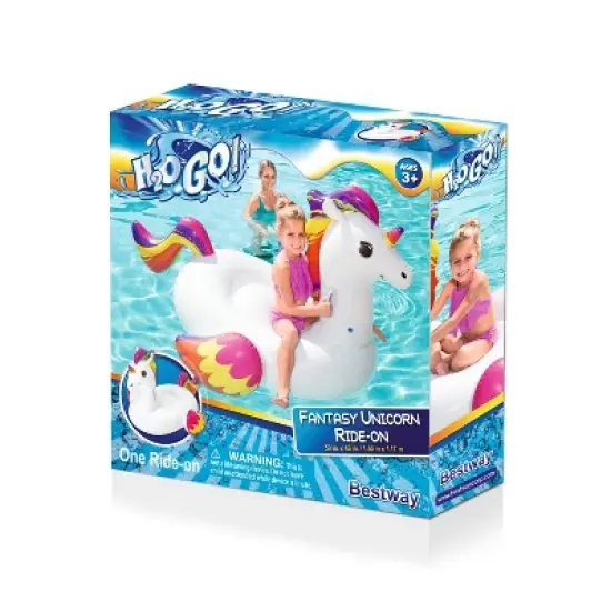 Bestway - H2OGO! Fantasy Unicorn Kids Ride-On Pool Float image {4}