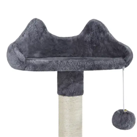 Yaheetech 63.5"H 4-Level Plush Cat tree for Small/Medium Cats image {3}