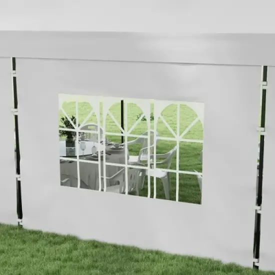 Outsunny 338.5" x 114.25" Pop Up Canopy Tent, Tent for Parties with Carry Bag and Sand Bags, Height Adjustable image {5}