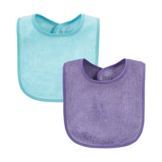 Hudson Baby Infant Girls Rayon from Bamboo Bib with Waterproof Lining 10pk, Pink Mint, One Size image {5}