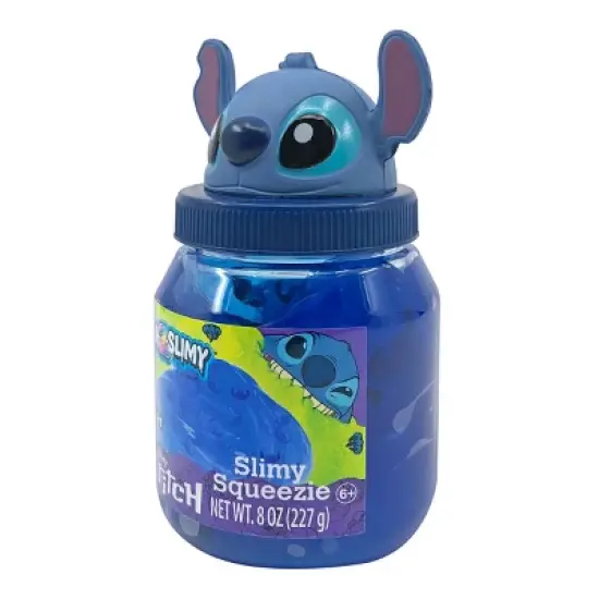 Disney Slimy Stitch Squeezie Slime - Blue: Creativity Focused Educational Toy, 7oz image {6}