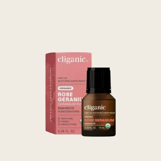 Cliganic Organic Rose Geranium Oil, 10ml image {6}