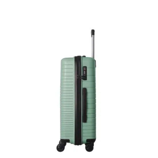 MAYEERTY 3 Piece Lightweight Luggage Set, PP Hardshell Carry on Suitcase with Spinner Wheels & TSA Lock, Green - 20"/24"/28" image {8}