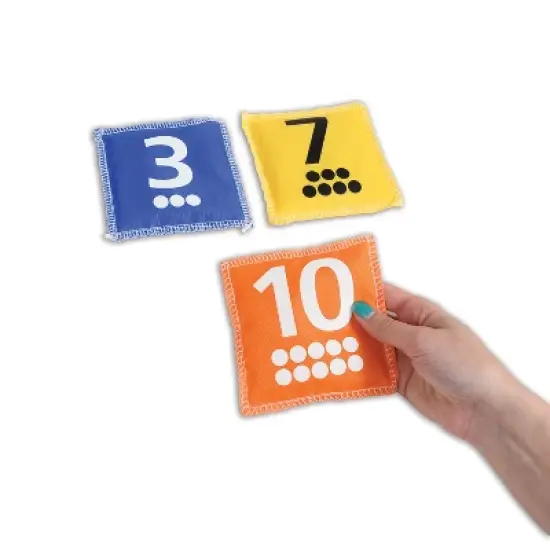 Edx Education Number & Dot Bean Bags, Set of 10 image {1}