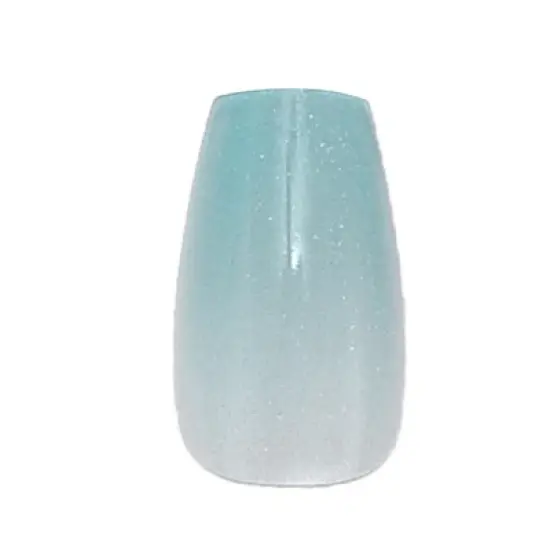 Unique Bargains Women's Full Coverage Fake Nails S Sky Blue 1 Pc image {2}