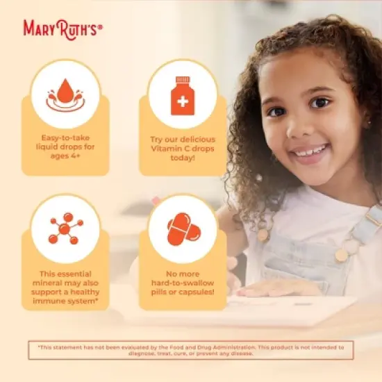 MaryRuth's Kids Vitamin C Drops, Orange Vanilla, Org, 2 oz image {5}
