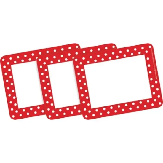 Barker Creek Red and White Dot Get Organized File Folders Set Multi-Design 107 per Set: Paper, Top Tab, 50 Sheet Capacity image {3}