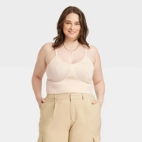 Women's V-Neck Bralette Sweater - A New Day&trade; image {5}