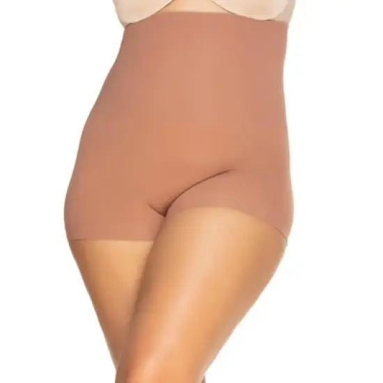 Felina Women's Fusion Waist Shapewear Boyleg  (Hazelnut, Medium) image {2}