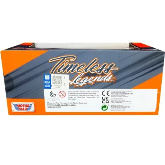 1978 Ford Bronco Custom Light Blue and White "Timeless Legends" Series 1/24 Diecast Model Car by Motormax image {1}