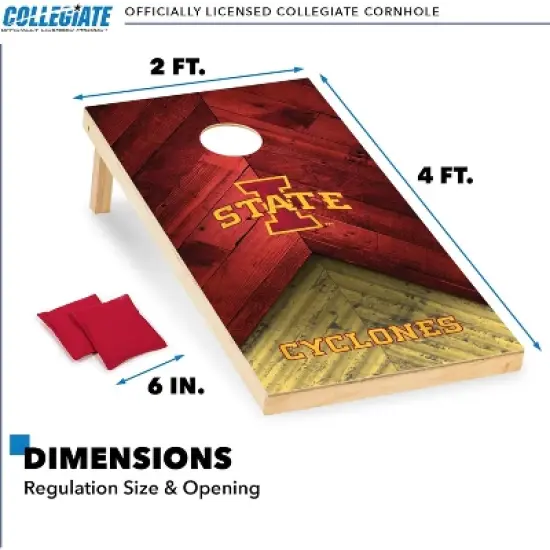 NCAA Iowa State Cyclones 2'x4' Wood Cornhole Set image {5}